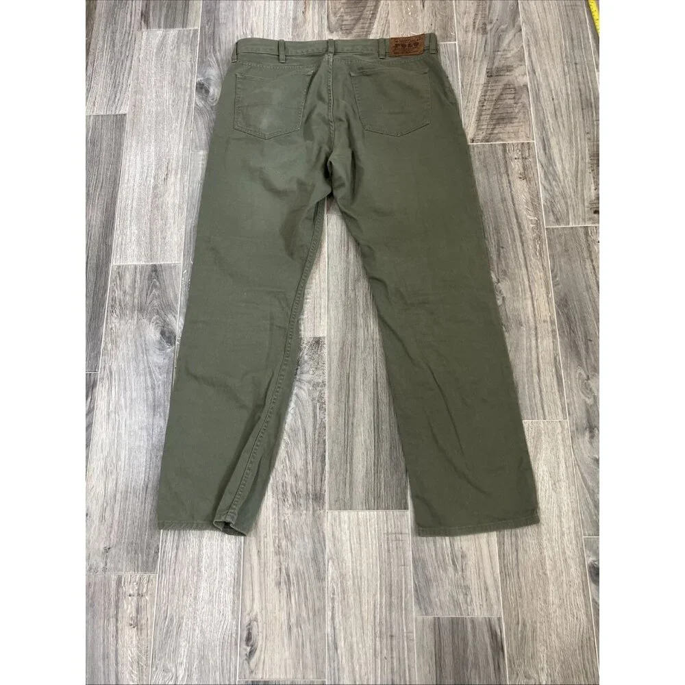Polo Ralph Lauren 650 Pants Men 36X32 Straight Leg Olive Khaki Bottoms